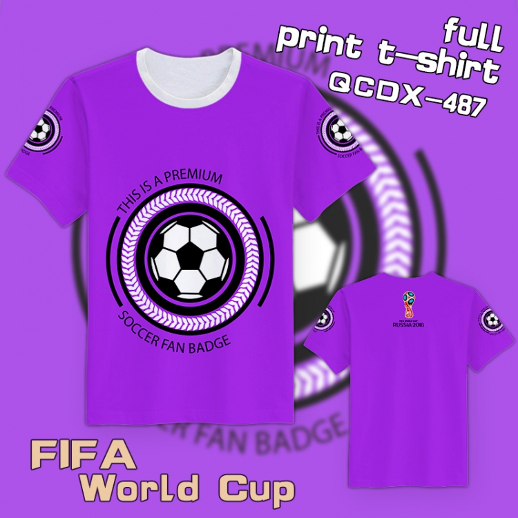 QCDX487-2018 FIFA World Cu T-Shirt S M L XL XXL XXXL XXXXL XXXXXL