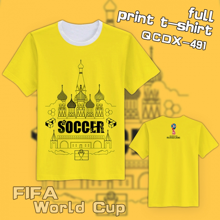 QCDX491-2018 FIFA World Cu T-Shirt S M L XL XXL XXXL XXXXL XXXXXL