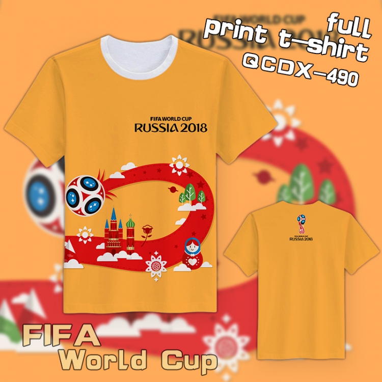 QCDX490-2018 FIFA World Cu T-Shirt S M L XL XXL XXXL XXXXL XXXXXL
