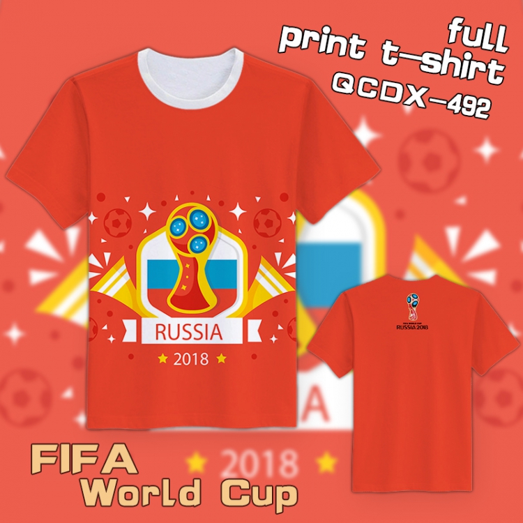 QCDX492-2018 FIFA World Cu T-Shirt S M L XL XXL XXXL XXXXL XXXXXL