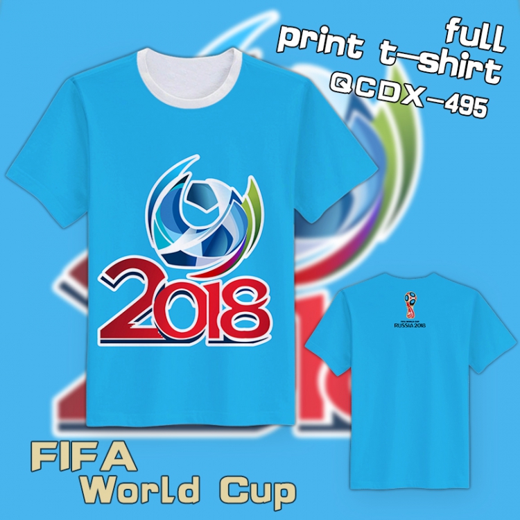 QCDX495-2018 FIFA World Cu T-Shirt S M L XL XXL XXXL XXXXL XXXXXL