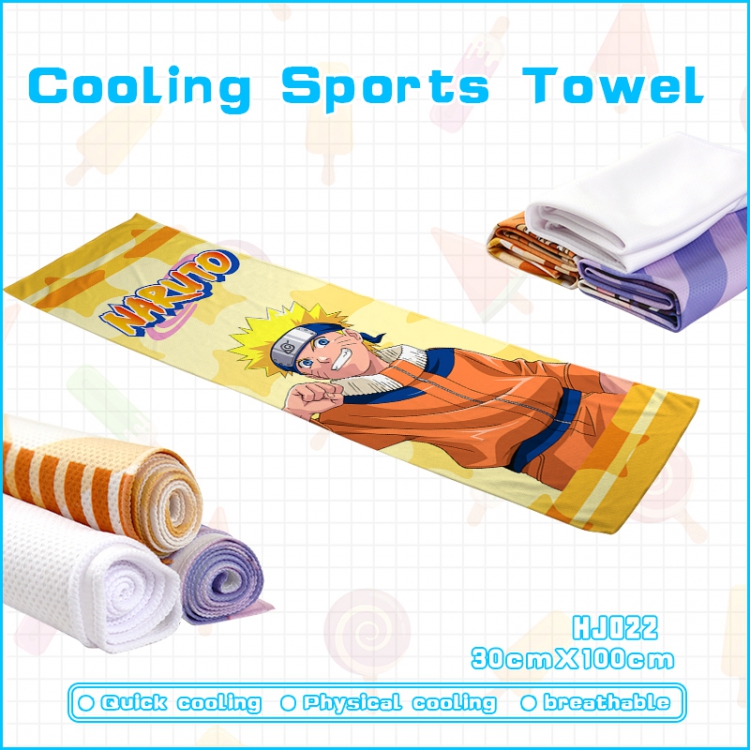 Towel Naruto Cooling sports Towel HJ022 30x100cm