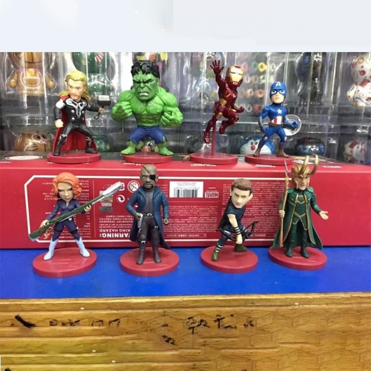 Figure The avengers allianc  price for 8 pcs a set 8CM