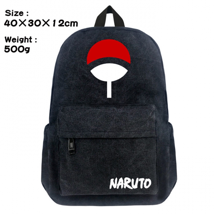 Canvas Bag Naruto Uchiha Sasuke Backpack