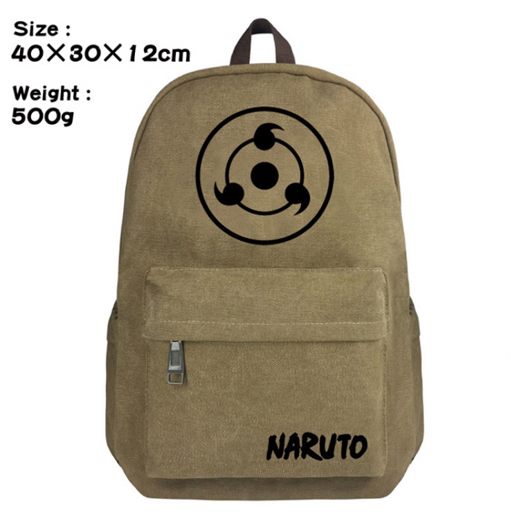 Canvas Bag Naruto Sharingan Backpack