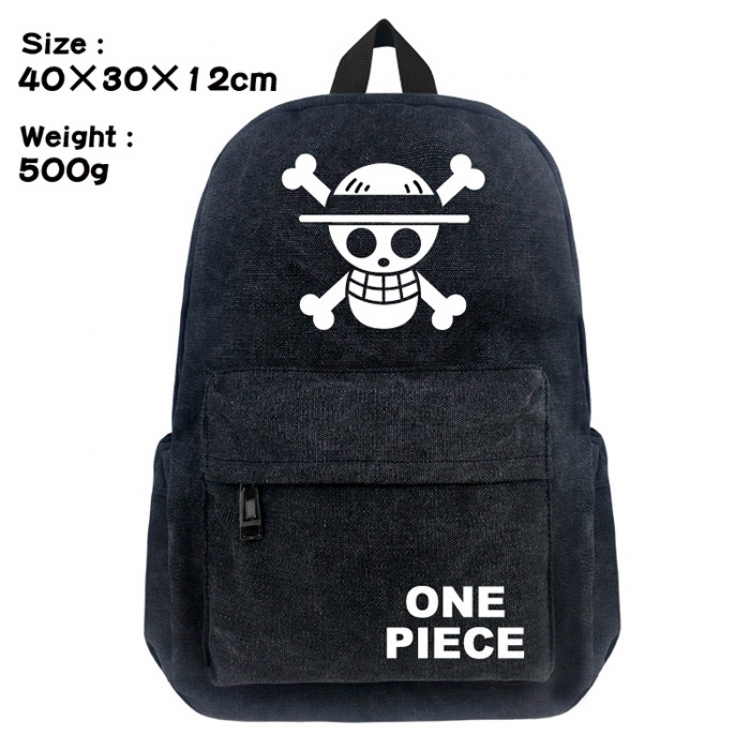Canvas Bag One Piece Luffy Backpack