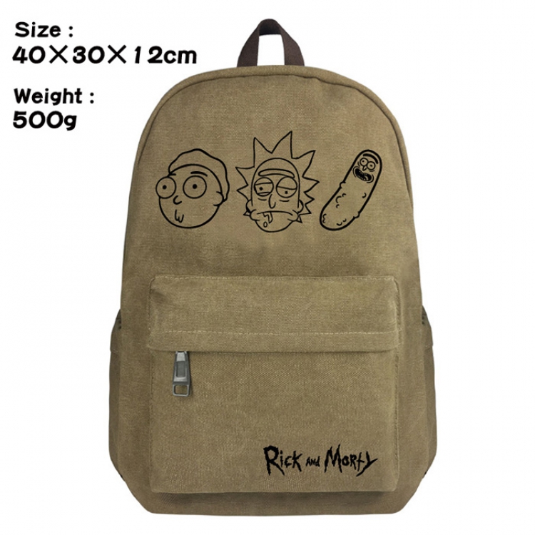 Canvas Bag Rick and Morty Backpack