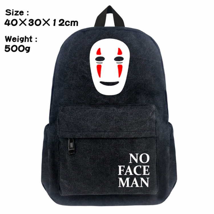 Canvas Bag TOTORO No Face Man Backpack