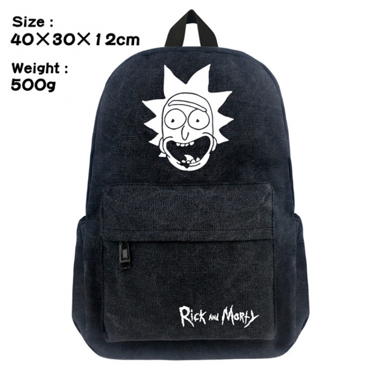 Canvas Bag Rick and Morty Rick Backpack