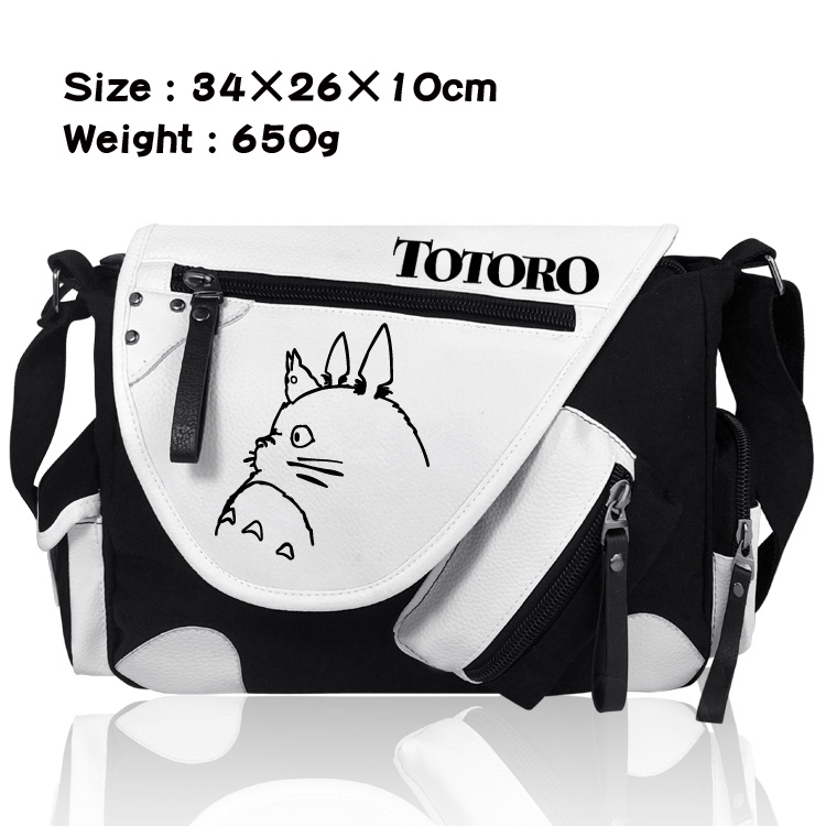 Handbag TOTORO  PU and canvas Bag