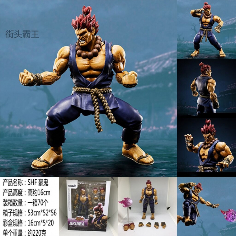 Figure Street Fighter Gouki Movble Figure 16CM