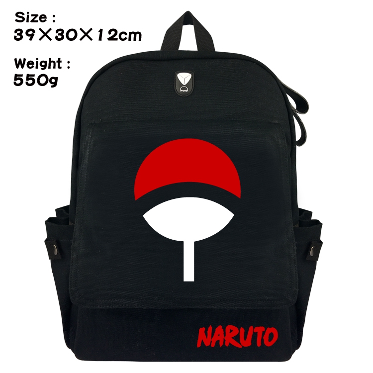 Canvas Bag Naruto Uchiha Sasuke Backpack