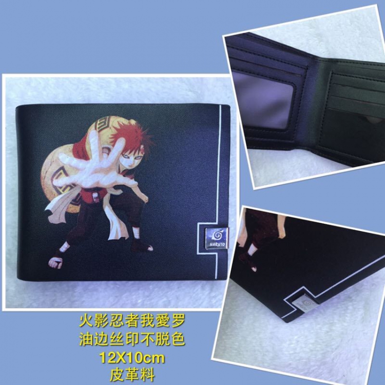 Wallet Naruto Gaara Wallet Leather Wallet