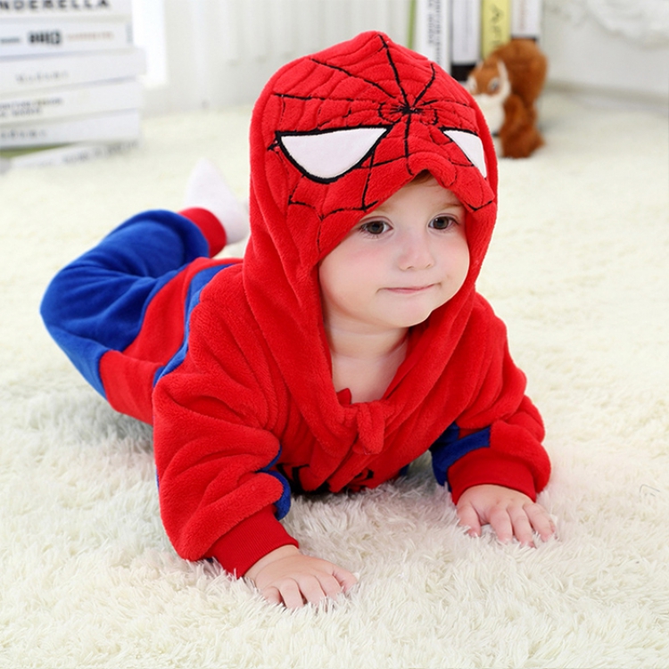 Spiderman The New Cute Flannel Red Baby Ramper 70 80 90 100 110 Yards Price For 2 Sets