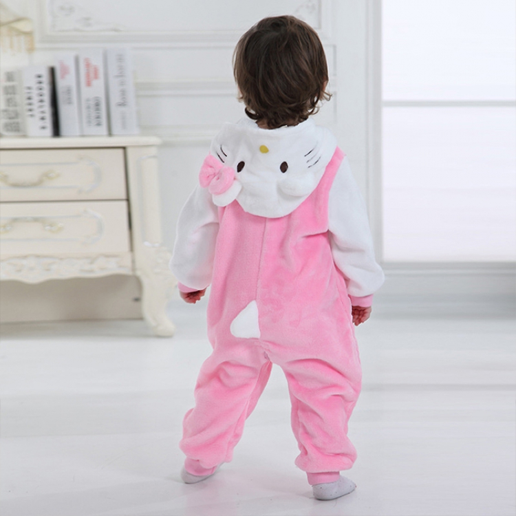 Hellokitty The New Cute Flannel Pink Baby Romper Price For 4 Sets 70 80 90 100 110 Yards