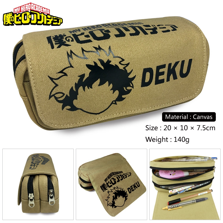 Pencil Bag My Hero Academia  Zipper Canvas Pencil Bag