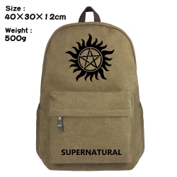 Canvas Bag Supernatural Backpa...