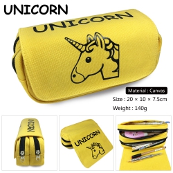 Pencil Bag Unicorn Zipper Canv...