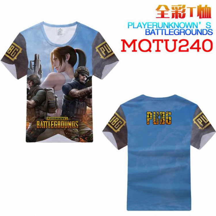 Playerunknowns Batt MQTU240 Modal Full Color Short Sleeve T-Shirt M L XL XXL XXXL