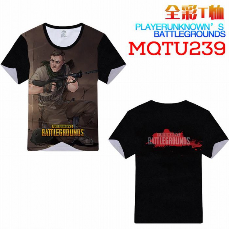 Playerunknowns Batt MQTU239 Modal Full Color Short Sleeve T-Shirt M L XL XXL XXXL
