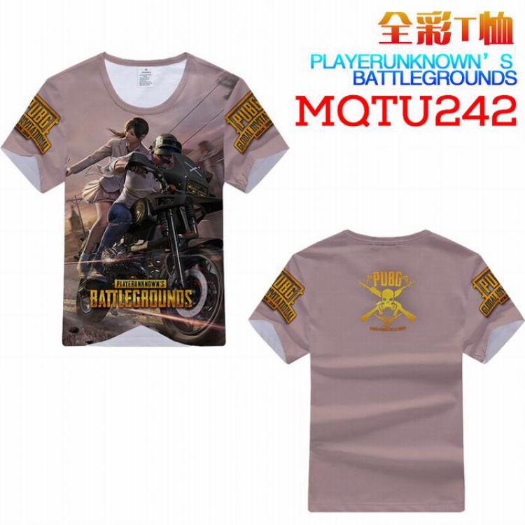 Playerunknowns Batt MQTU242 Modal Full Color Short Sleeve T-Shirt M L XL XXL XXXL