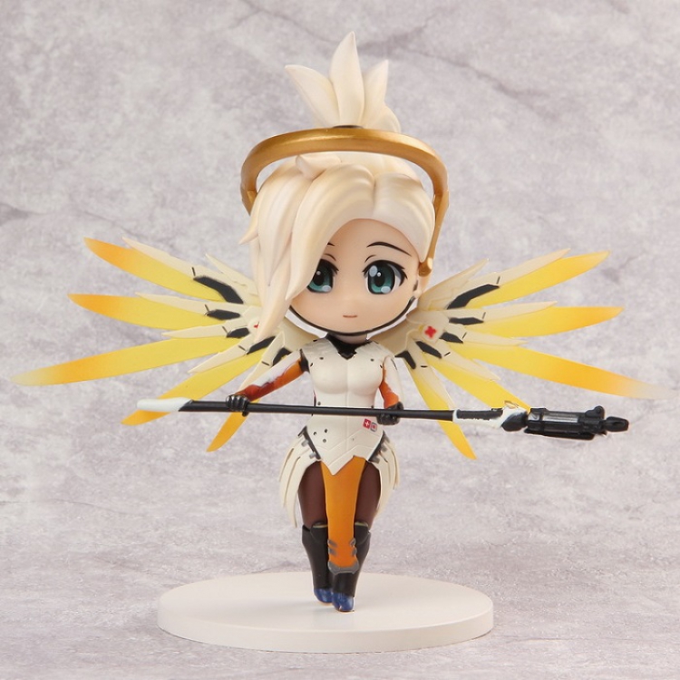 Overwatch Mercy Q version Clay Boxed Figure High 13.5CM