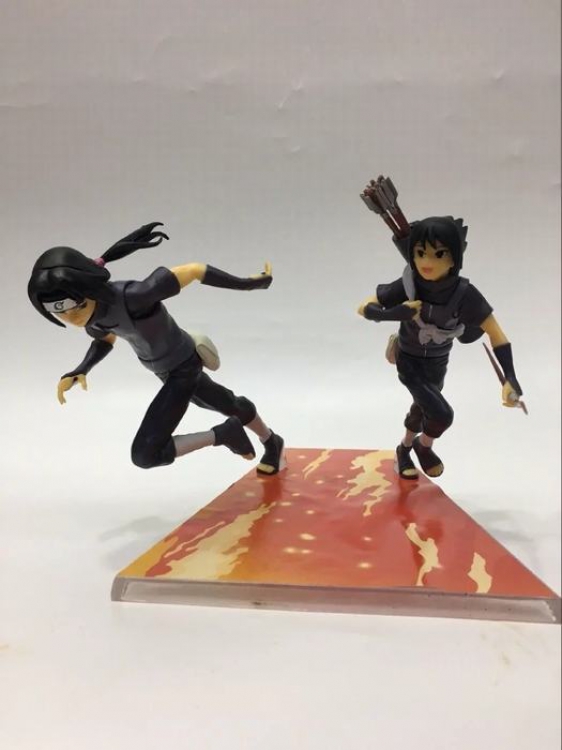 Naruto Uchiha Itachi and Uchiha Sasuke Boxed Figure High 18CM a box of 32