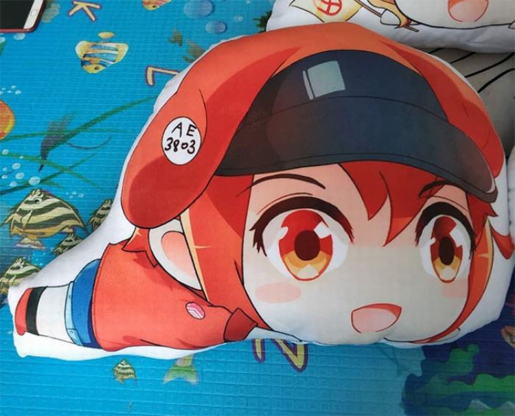 Working cell erythrocyte crawl Humanoid Plush double-sided pillow a set of 3 High 45CM