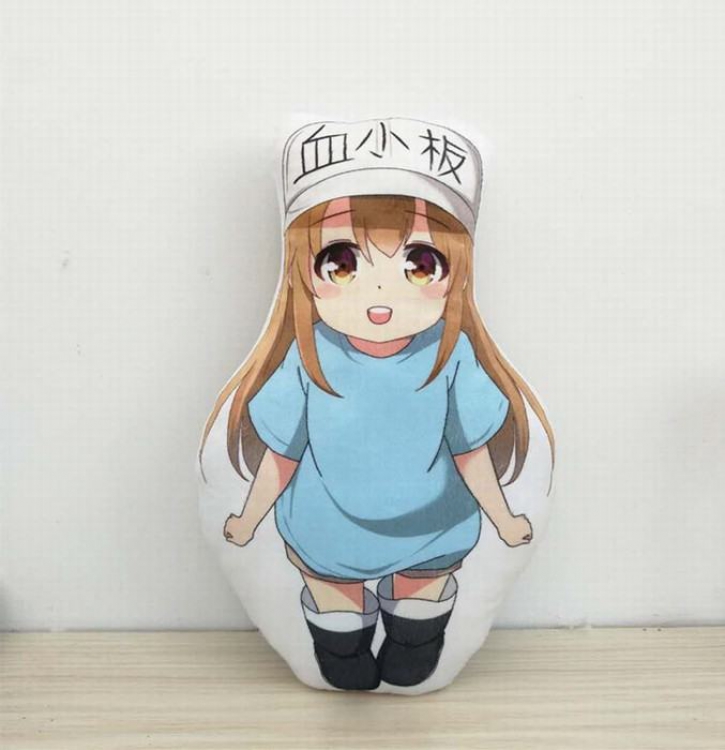 Working cell platelet Humanoid Plush double-sided pillow a set of 3 High 45CM