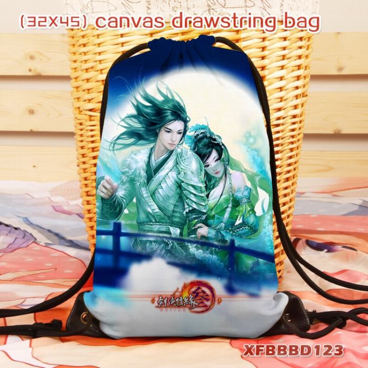 Sword heroes fate game canvas backpack 32X45CM  XFBBBD123