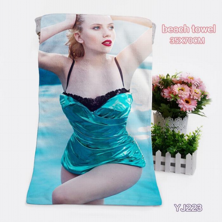 Scarlett Johansson bath towel 35X70CM YJ223
