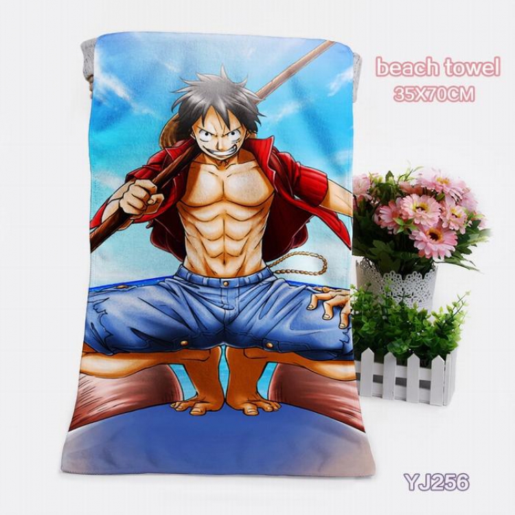 One Piece Anime bath towel 35X70CM YJ256