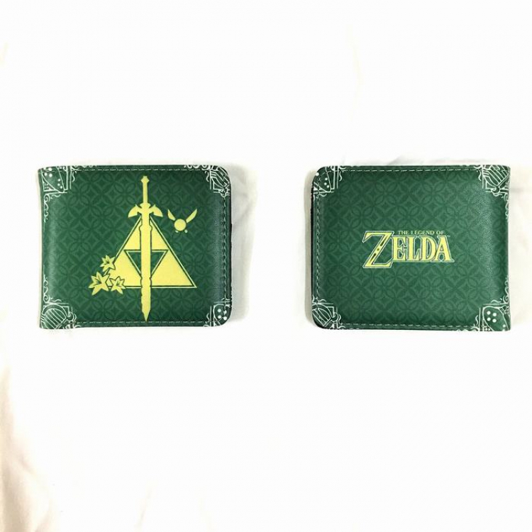 The Legend of Zelda green short wallet purse
