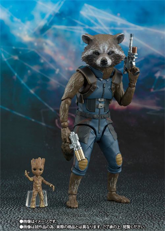 Guardians of the Galaxy SHF Rocket Groot Movable Boxed Figure High 15CM a box of 50
