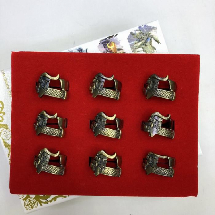 Shingeki no Kyojin Bronze Ring 9-piece set