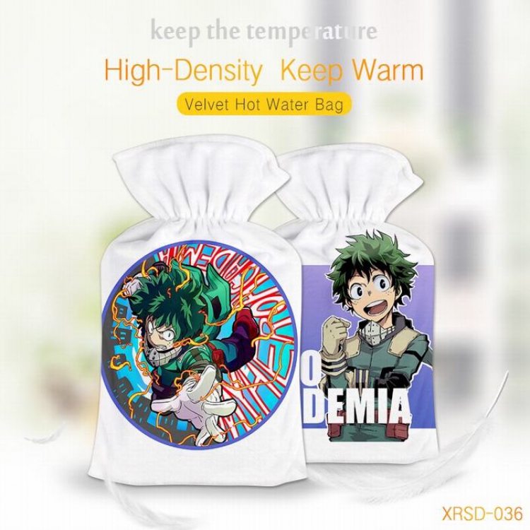 My Hero Academia Anime Fine plush Can be wash rubber Warm water bag XRSD036