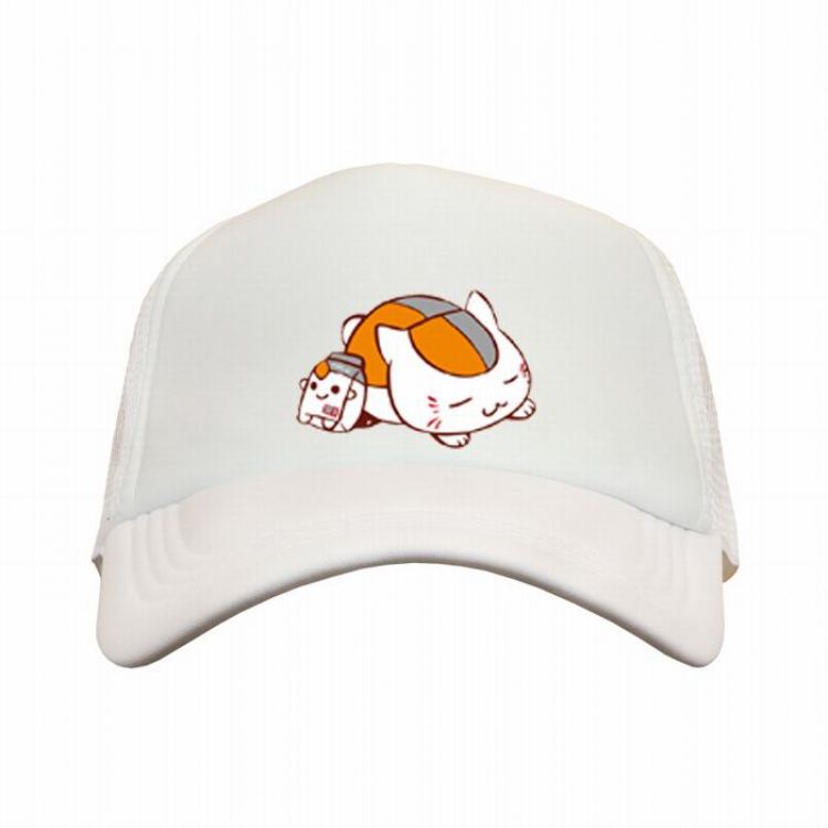 Natsume_Yuujintyou Madara white reseau Breathable Hat