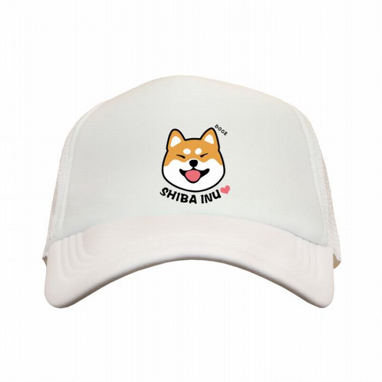 Doge white reseau Breathable Hat