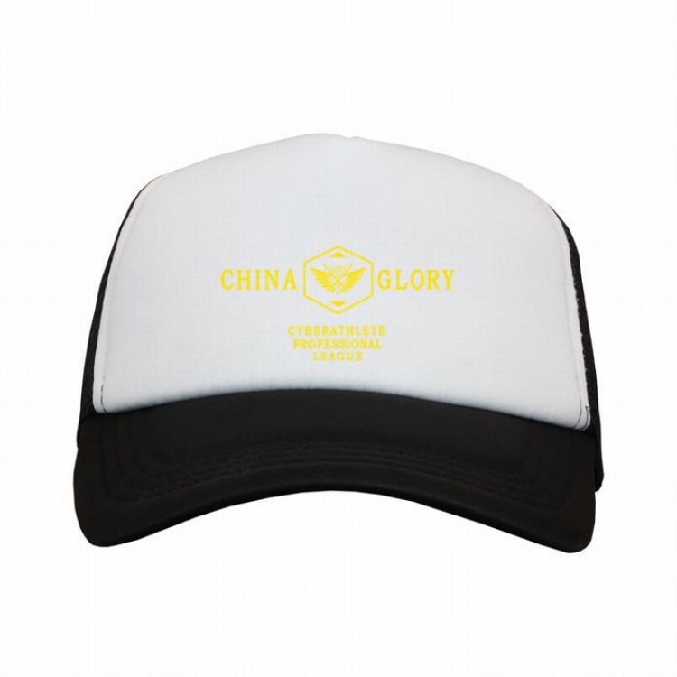 The King’s Avatar Black and white reseau Breathable Hat