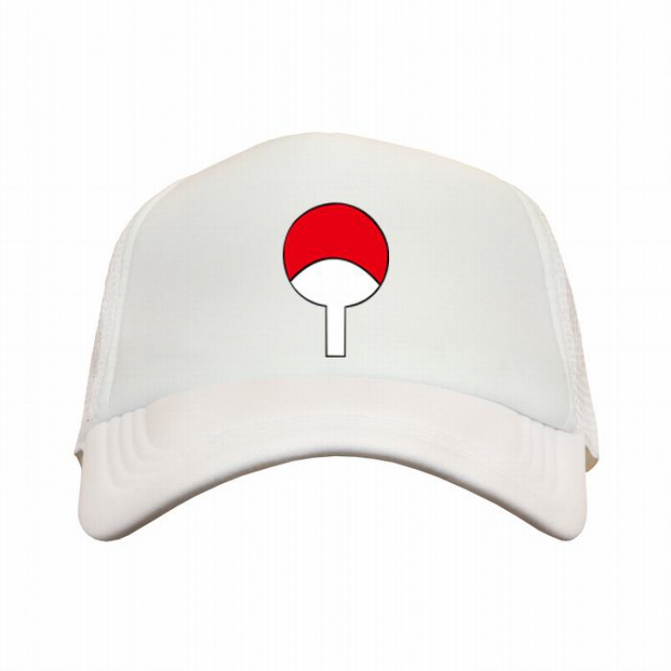 Naruto Uchiha clan Sign white reseau Breathable Hat