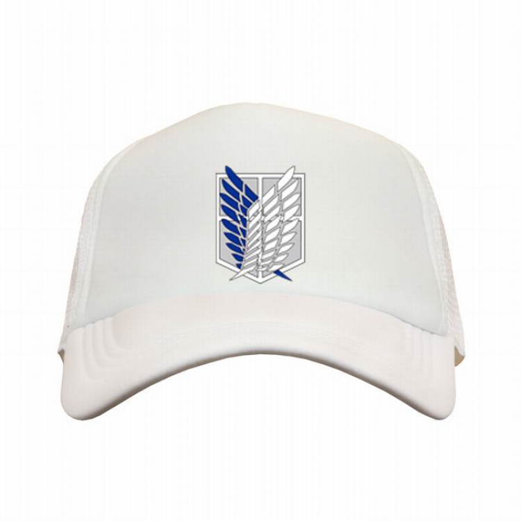 Shingeki no Kyojin white reseau Breathable Hat B style