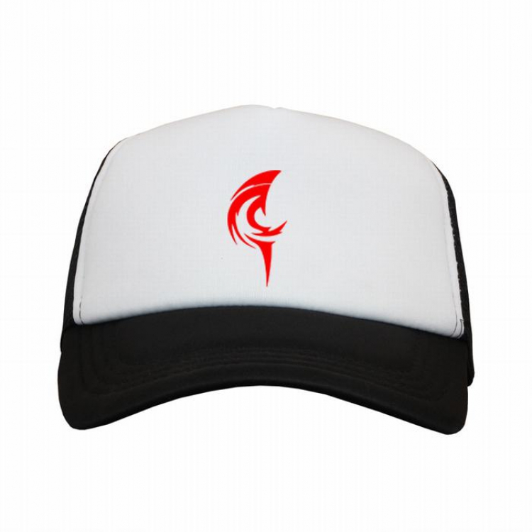 Fate stay night Curse Black and white reseau Breathable Hat