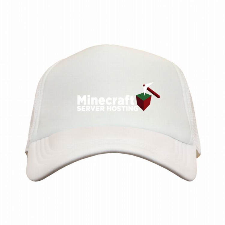 Minecraft white reseau Breathable Hat