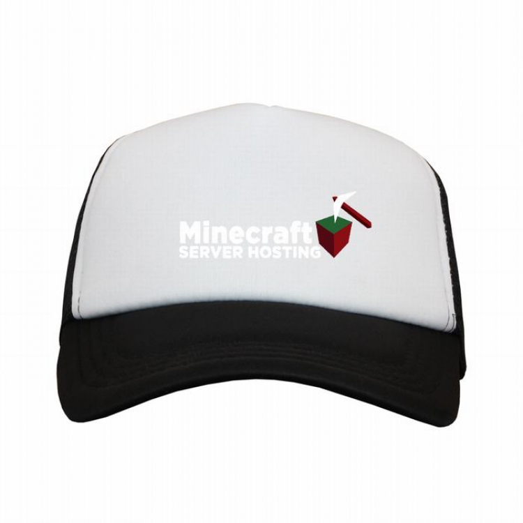 Minecraft Black and white reseau Breathable Hat