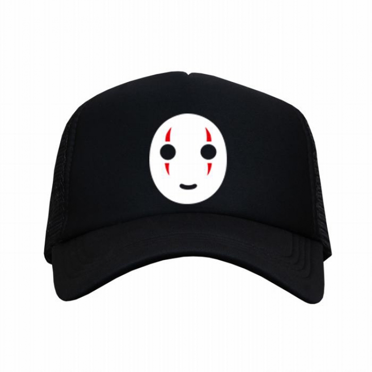 Spirited Away No Face man Black reseau Breathable Hat