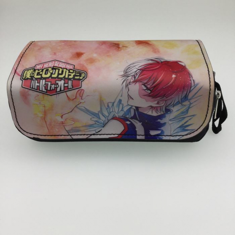 My Hero Academia zipper PU Pencil Bag A Style 20X8X9CM