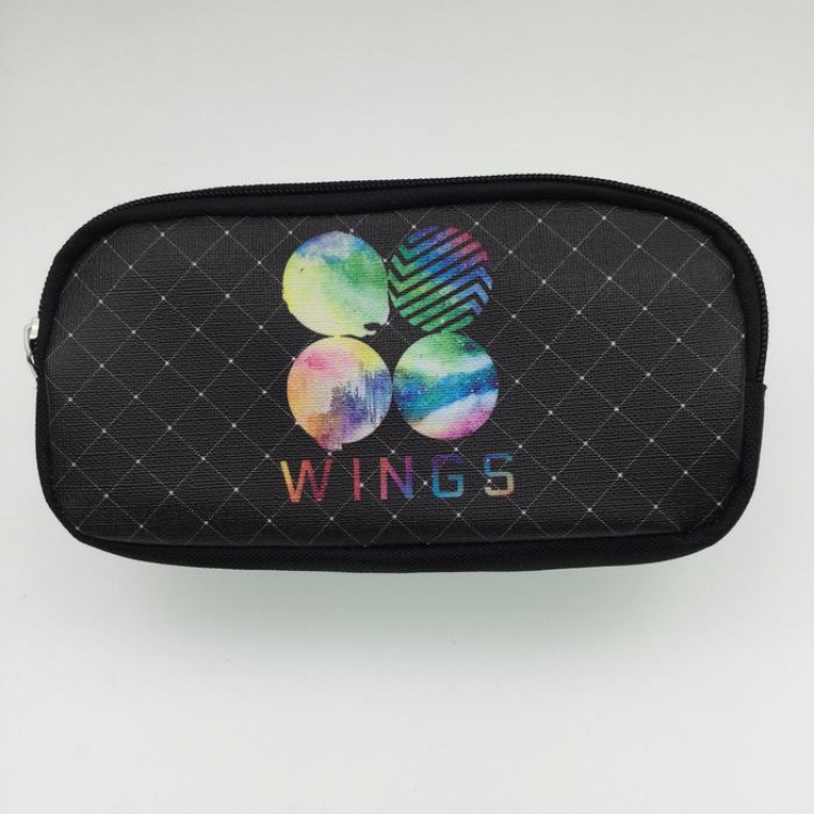 WANGS waterproof Hemp gauze Pencil Bag 20X10X6.5CM