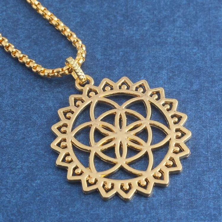 FlowerofLife Soul law ancient Gold Necklace Pendant 5 PCS Price For 1 pcs