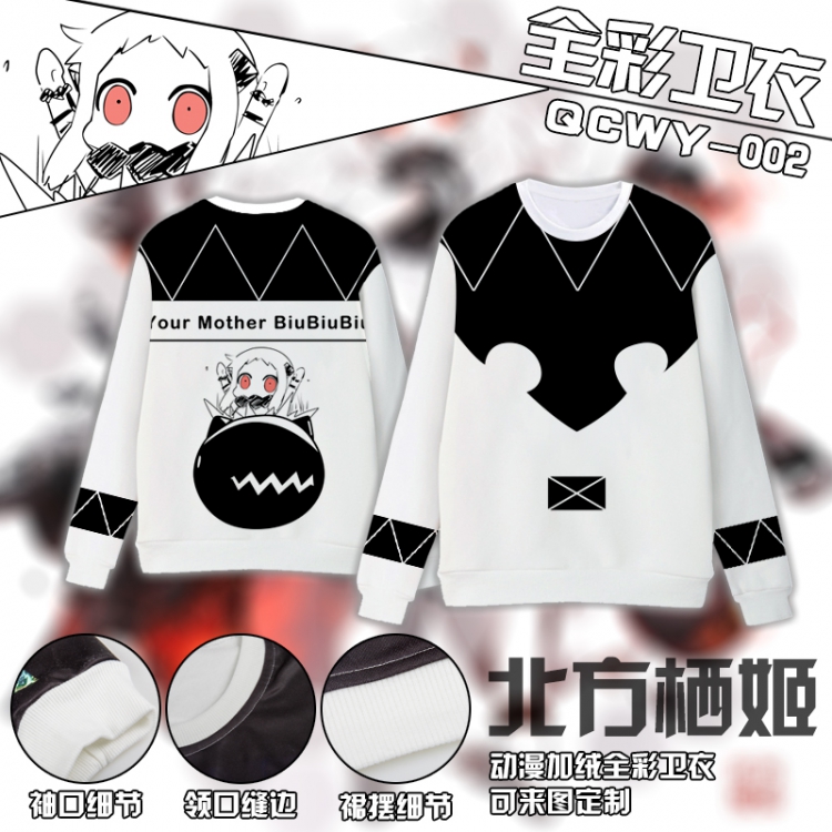 Northern habitat Anime Full Color Plush sweater QCWY002 S M L XL XXL XXL