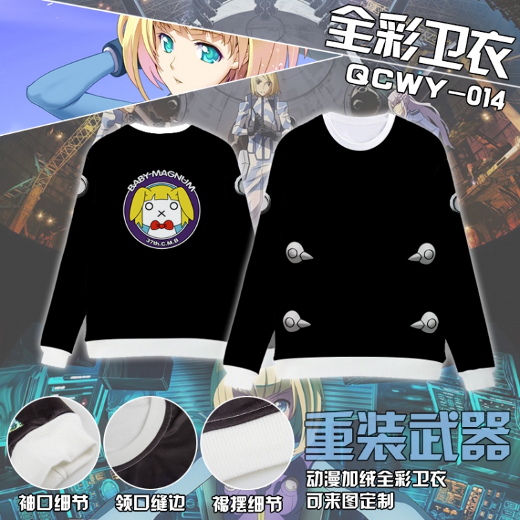 Heavy Object Anime Full Color Plush sweater QCWY014 S M L XL XXL XXL